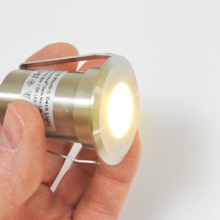 Waterproof Mini Niche Spot Light, 1.5 Watt (IP67), Stainless Steel